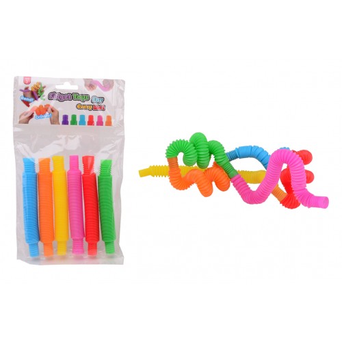 Fidget tubes (6) in zak